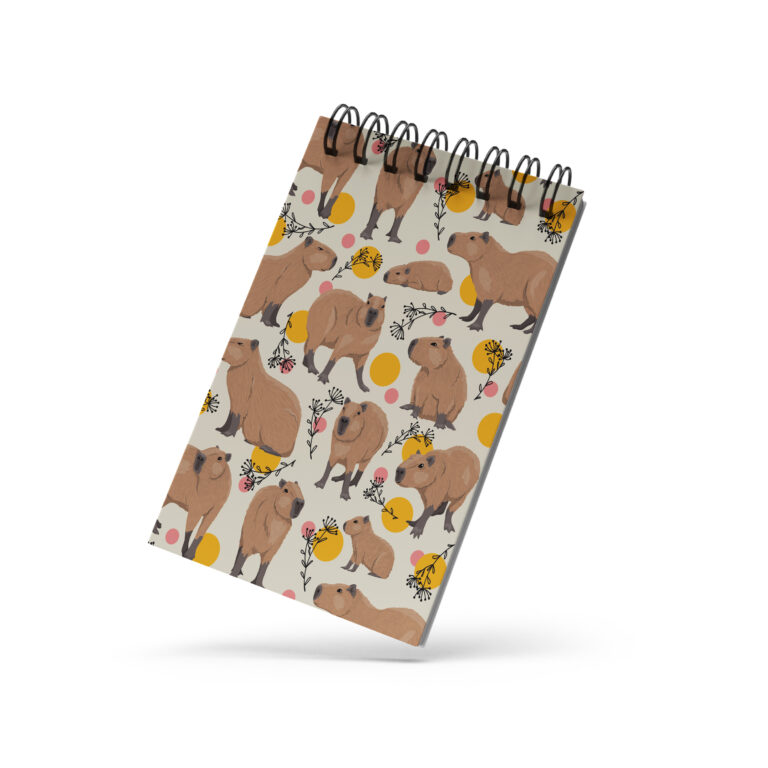 Bloco de Notas 10x15cm – Capivara – Marrom
