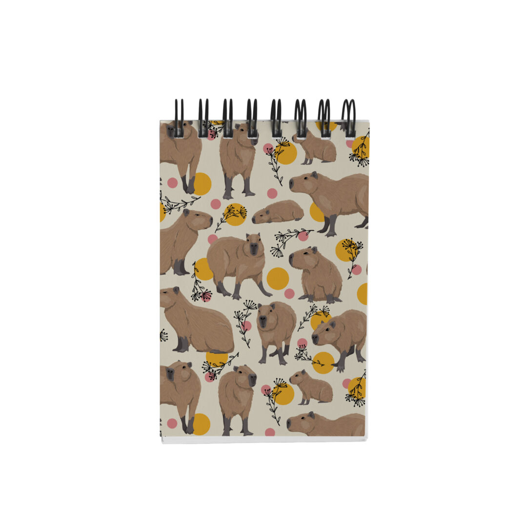 Bloco de Notas 10x15cm - Capivara - Marrom