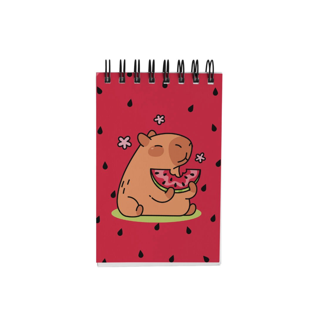 Bloco de Notas 10x15cm - Capivara - Melancia