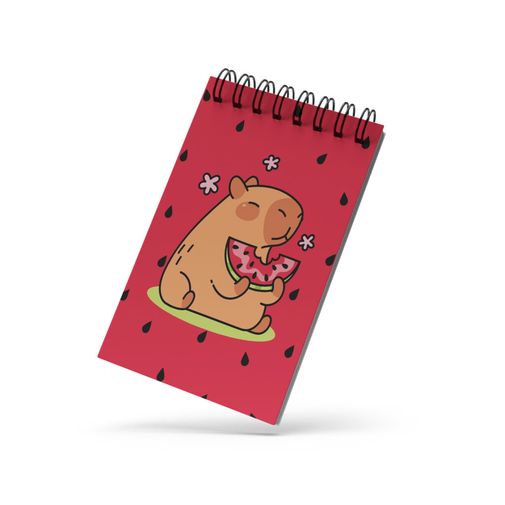 Bloco de Notas 10x15cm - Capivara - Melancia