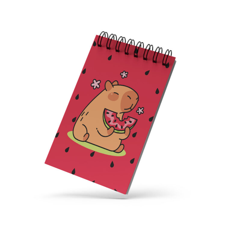 Bloco de Notas 10x15cm – Capivara – Melancia