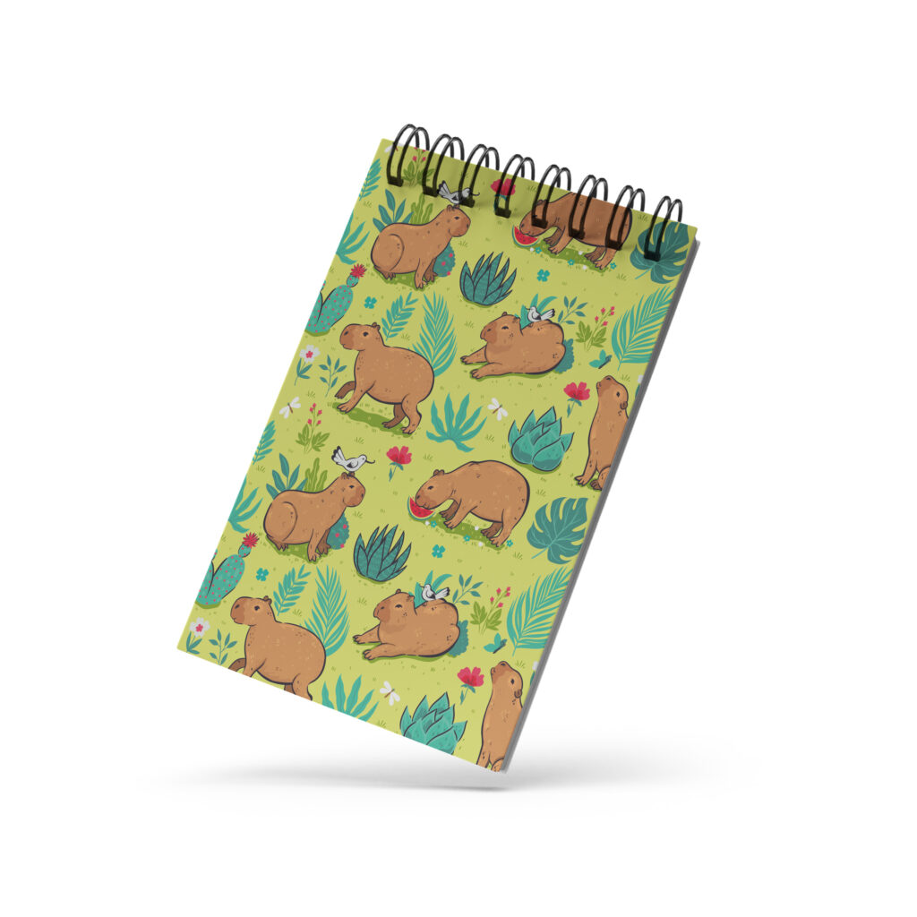 Bloco de Notas 10x15cm - Capivara - No Jardim