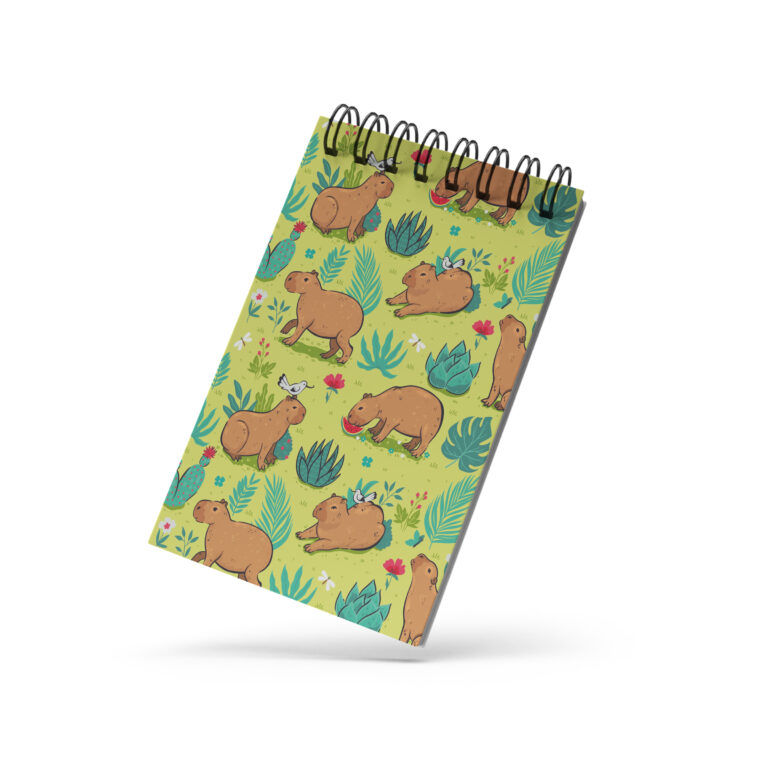 Bloco de Notas 10x15cm – Capivara – No Jardim