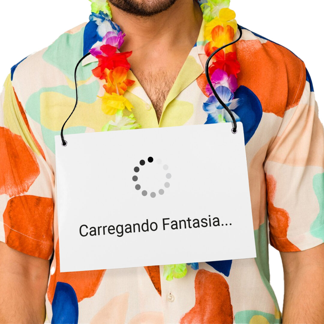 Placa Fantasia de Carnaval - Carregando Fantasia