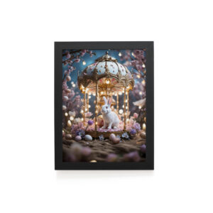 Quadro Decorativo 30x42cm - Páscoa - Carrossel do Coelhinho