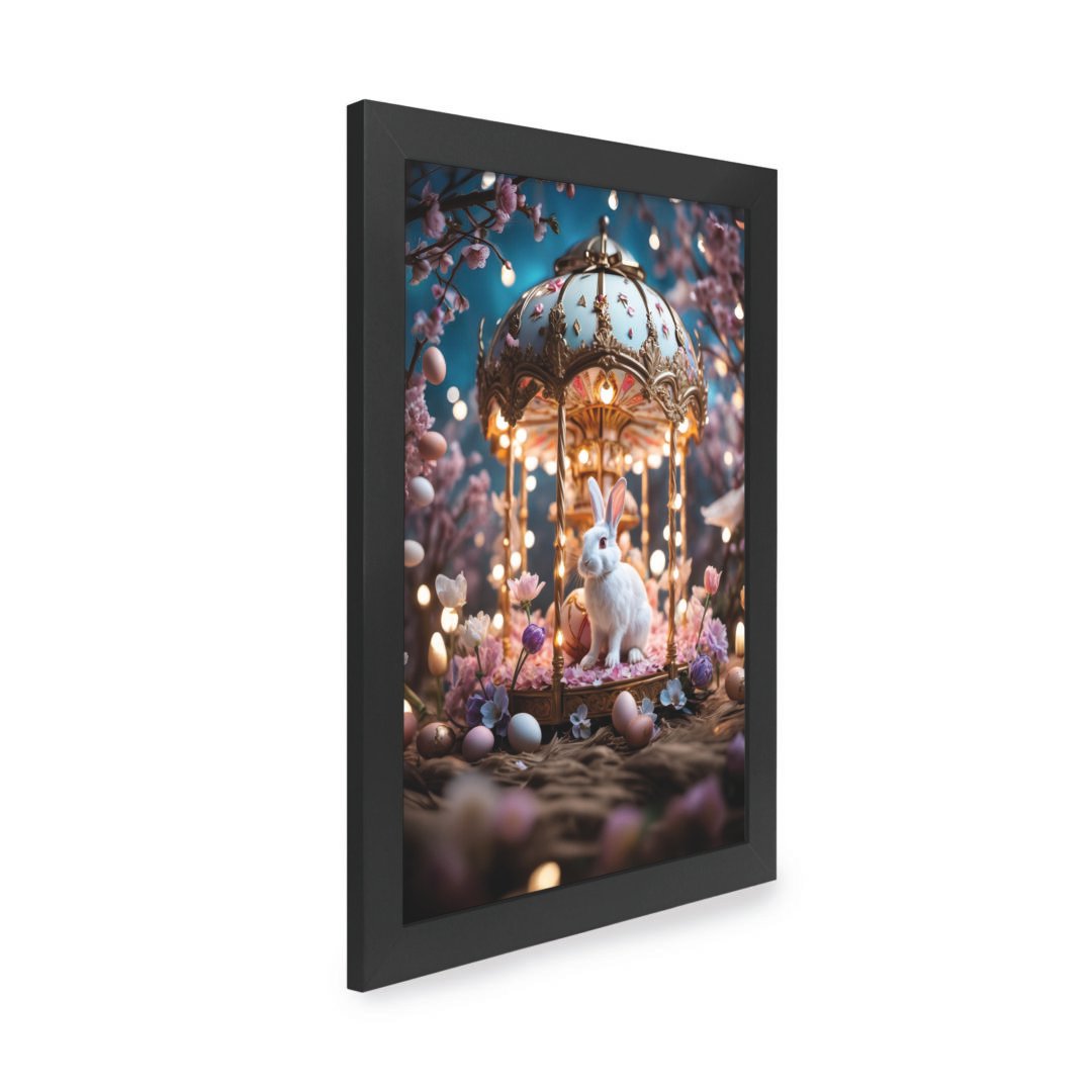 Quadro Decorativo 30x42cm - Páscoa - Carrossel do Coelhinho