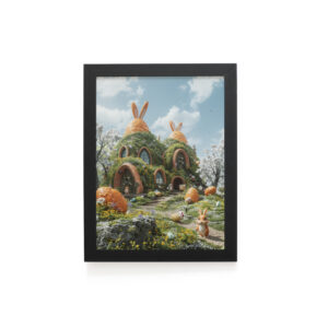 Quadro Decorativo 30x42cm - Páscoa - Casa do Coelhinho