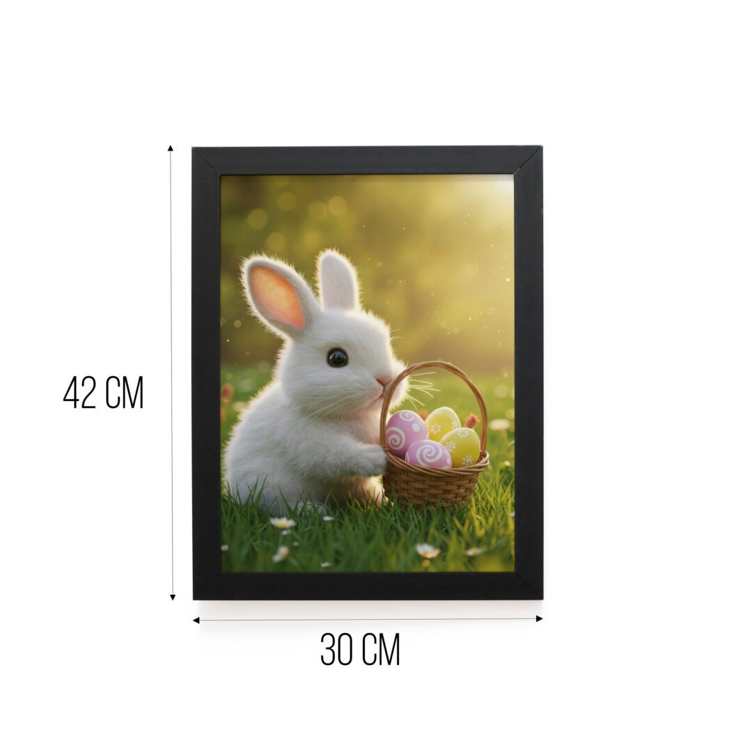 Quadro Decorativo 30x42cm - Páscoa - Coelhinho Baby