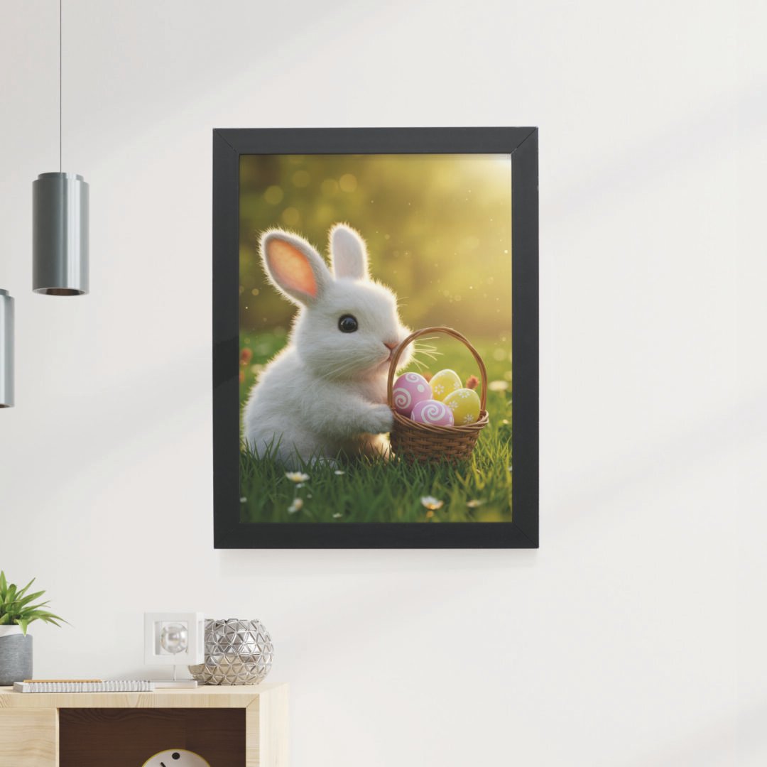 Quadro Decorativo 30x42cm - Páscoa - Coelhinho Baby