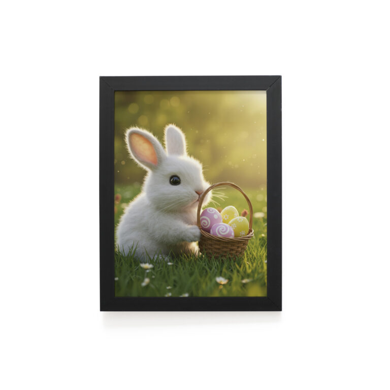 Quadro Decorativo 30x42cm – Páscoa – Coelhinho Baby
