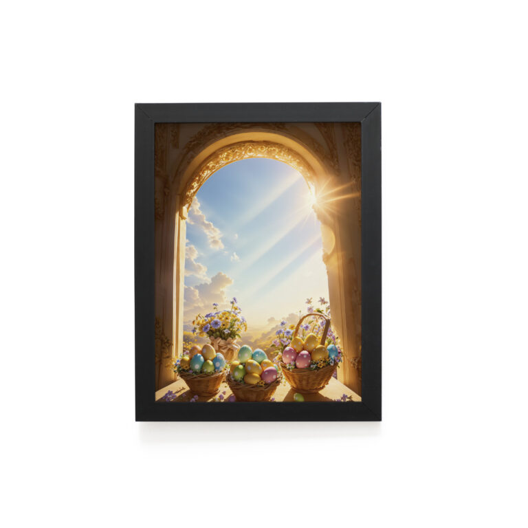 Quadro Decorativo 30x42cm – Páscoa – Doce Manhã