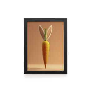 Quadro Decorativo 30x42cm - Páscoa - Cenoura de Páscoa