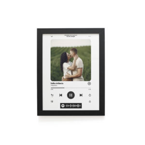 Quadro Decorativo 30x42cm - Namorados  - Spotify - Branco