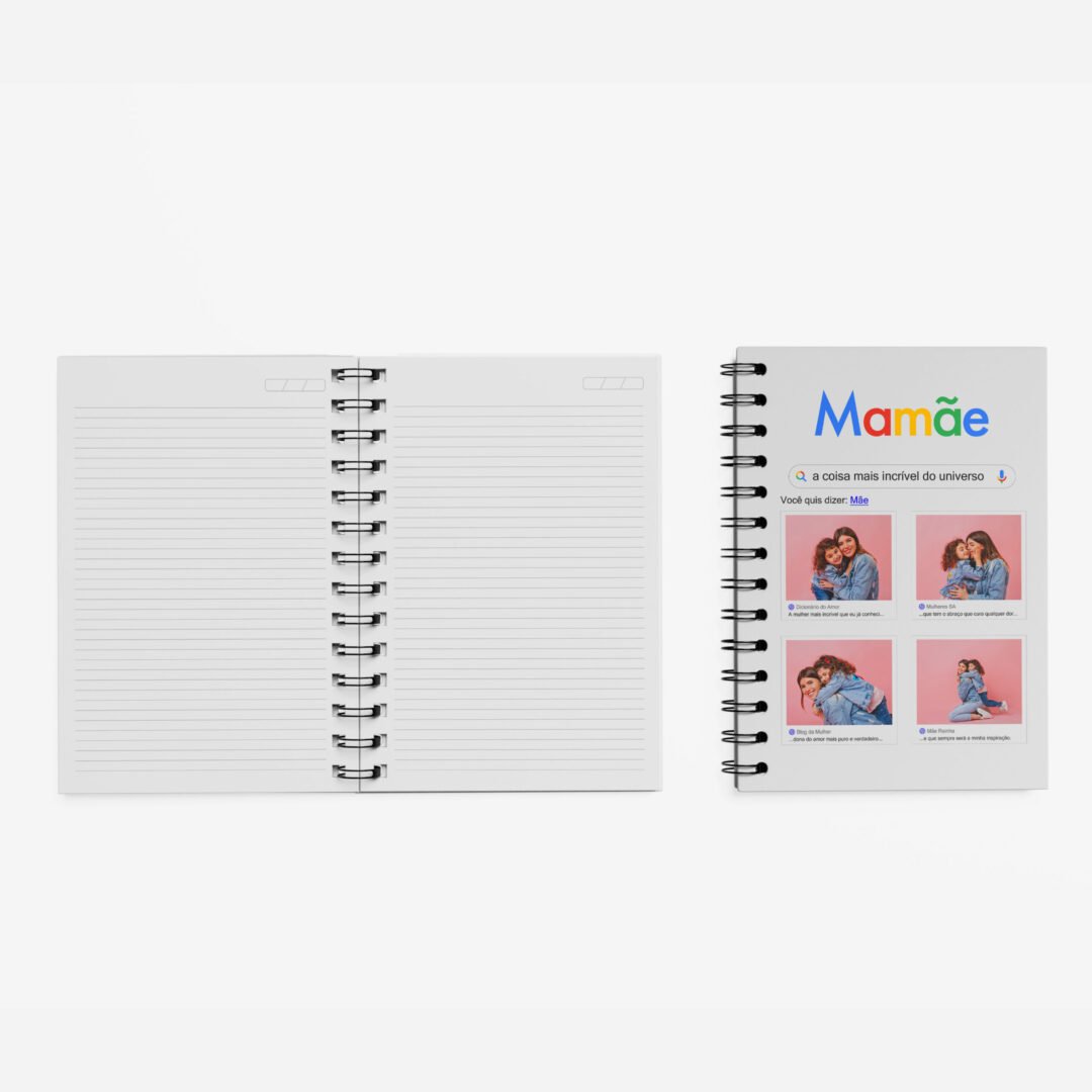 Caderno Grande 19x27cm - Dia das Mães - Pesquisa Mãe