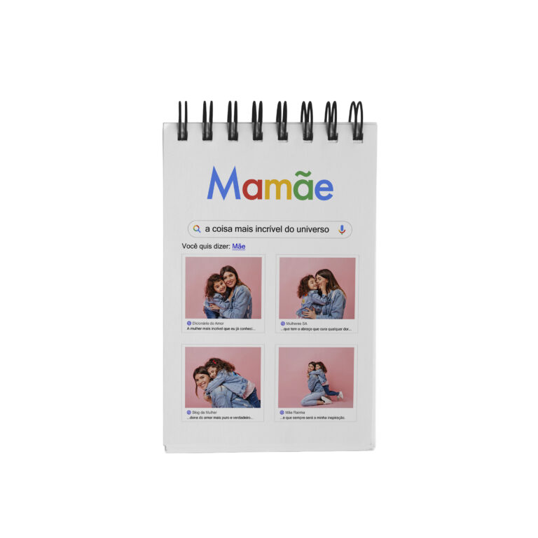 Bloco de Notas 10x15cm – Dia das Mães – Pesquisa Mãe