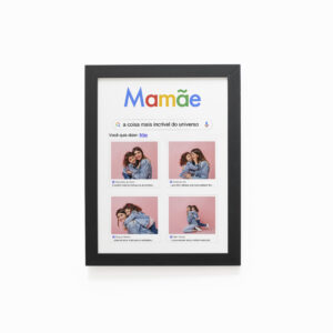 Quadro Decorativo 30x42cm - Dia das Mães - Pesquisa Mãe