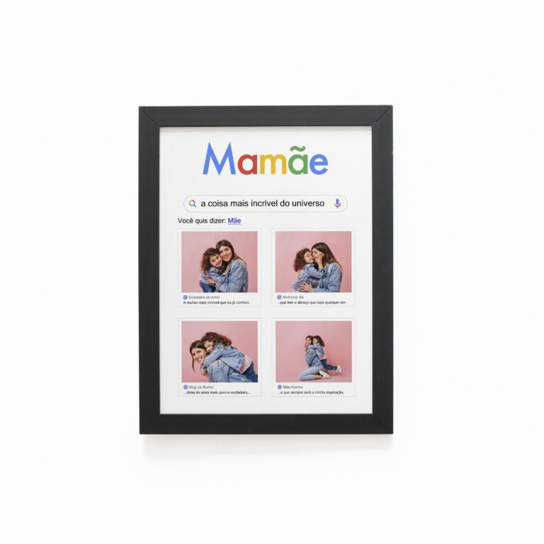 Quadro Decorativo 30x42cm – Dia das Mães – Pesquisa Mãe
