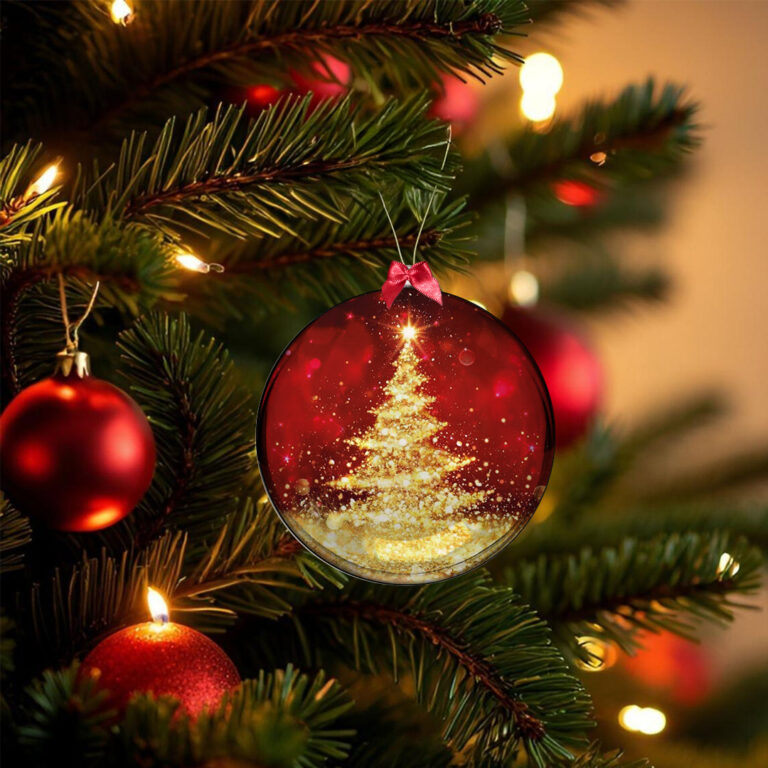 Bolas de Natal – 05 Unidades – Natal – Clássico