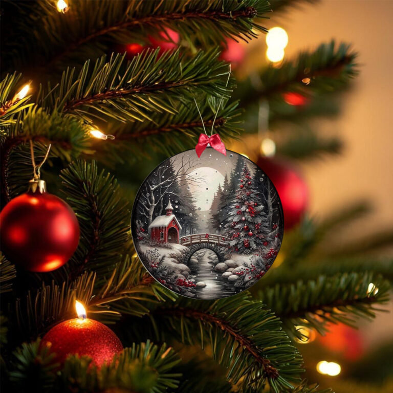 Bolas de Natal – 05 Unidades – Natal – Neve