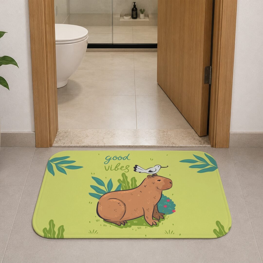 Tapete de Porta 60x40cm - Capivara - Good Vibes