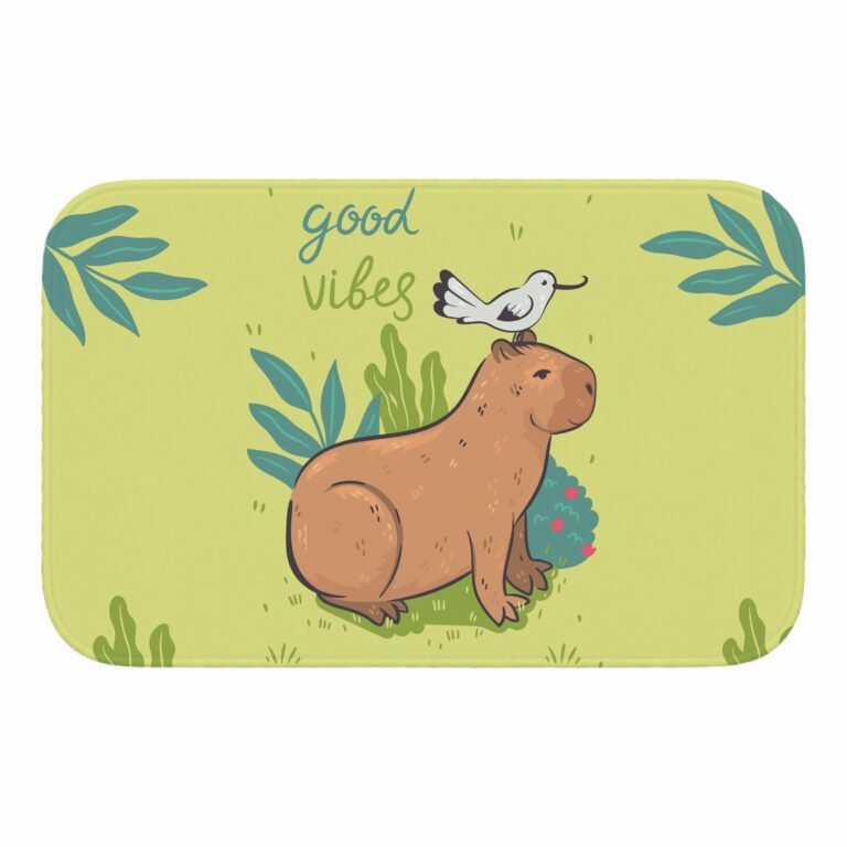 Tapete de Porta 60x40cm – Capivara – Good Vibes