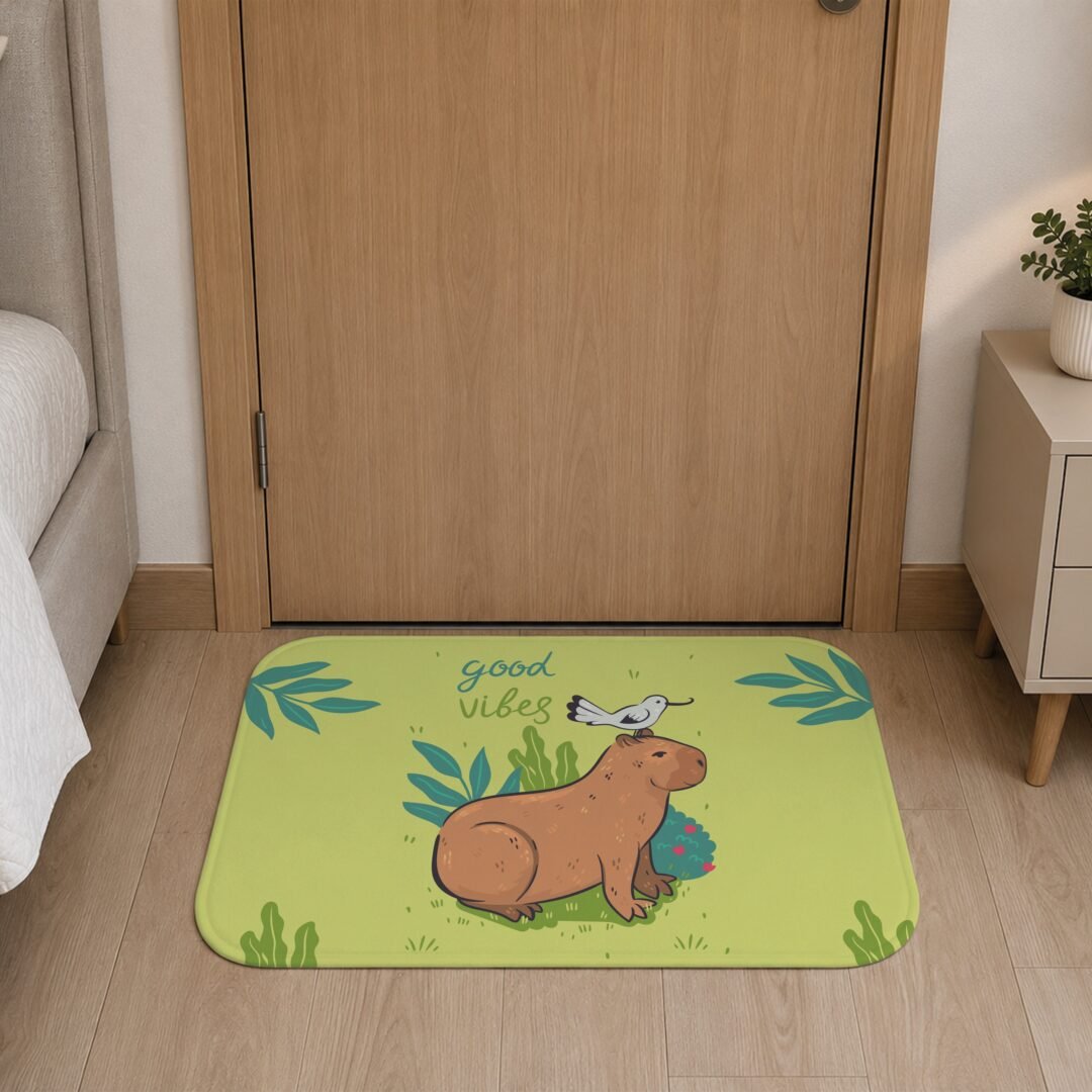 Tapete de Porta 60x40cm - Capivara - Good Vibes