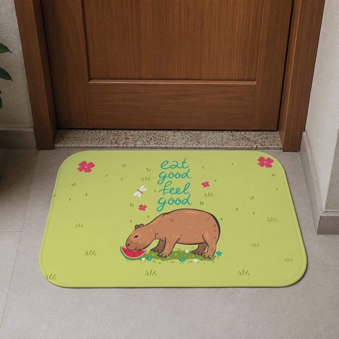 Tapete de Porta 60x40cm - Capivara - Feel Good