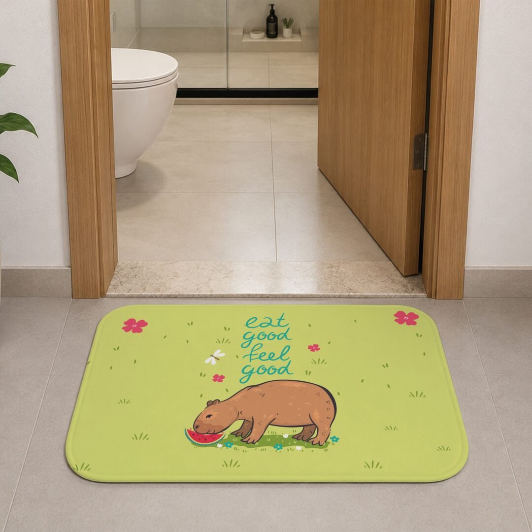 Tapete de Porta 60x40cm - Capivara - Feel Good