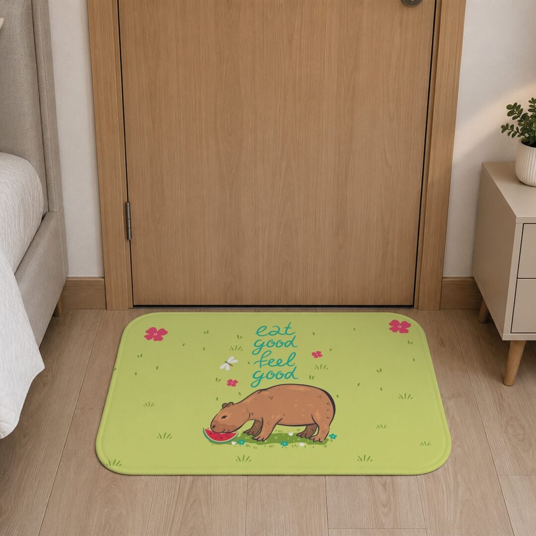Tapete de Porta 60x40cm - Capivara - Feel Good
