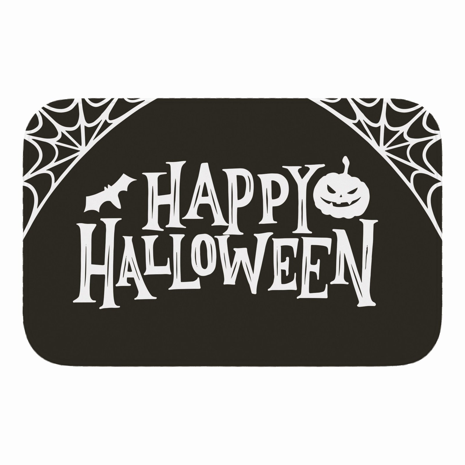 Tapete de Porta 60x40cm – Happy Halloween – Preto