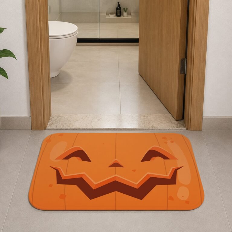 Tapete de Porta 60x40cm – Halloween – Abóbora