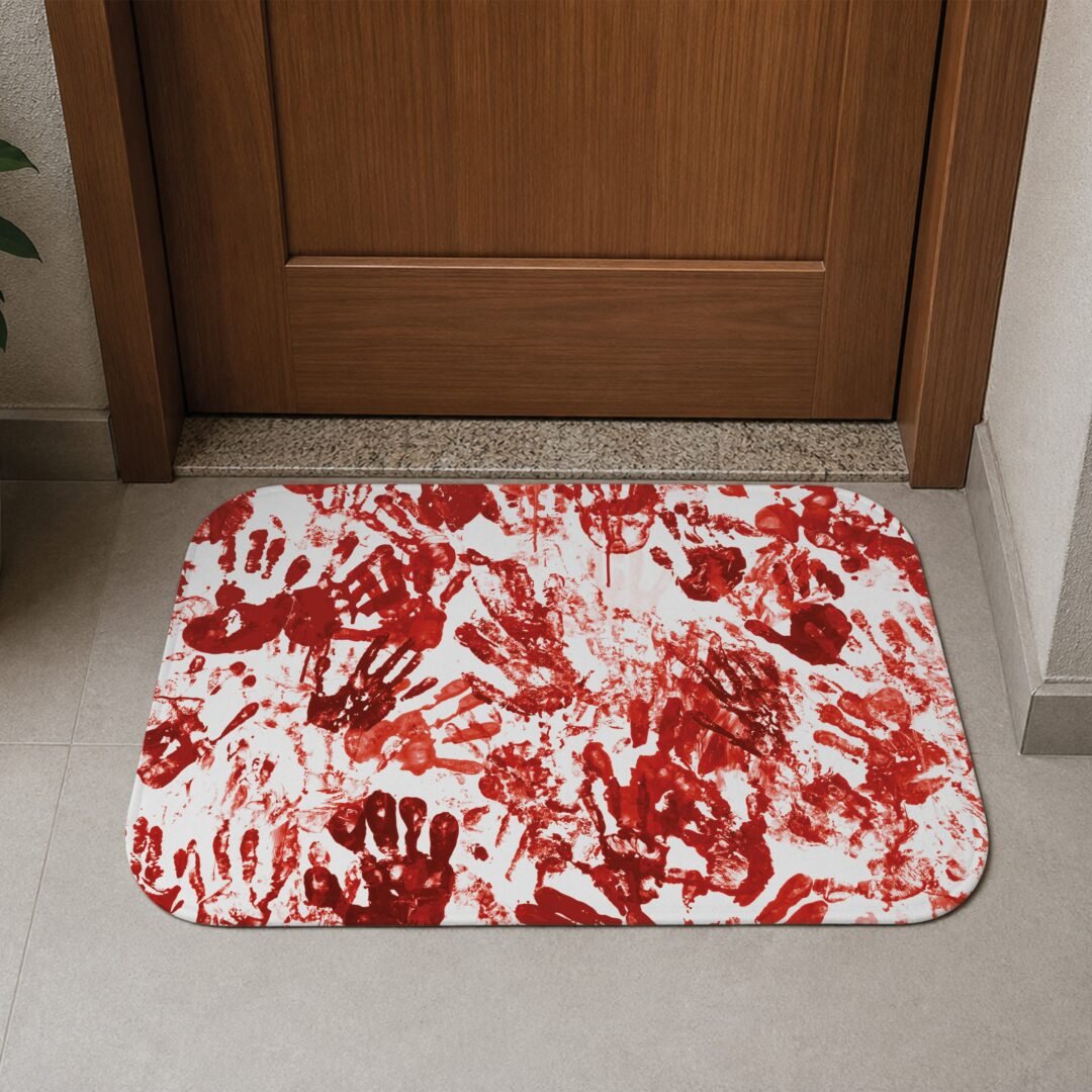 Tapete de Porta 60x40cm - Halloween - Manchas de Sangue