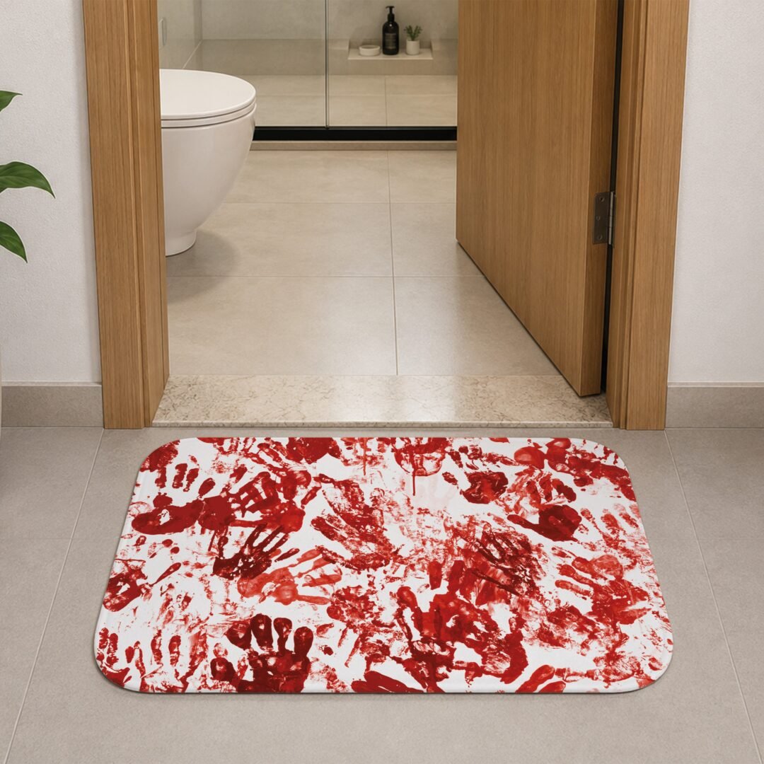 Tapete de Porta 60x40cm - Halloween - Manchas de Sangue