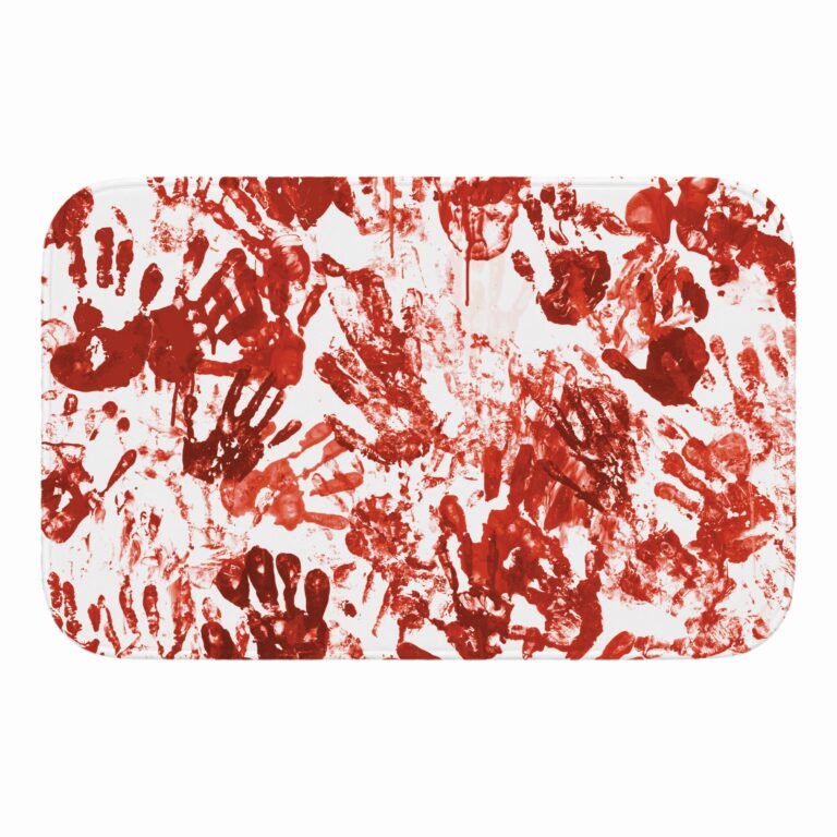 Tapete de Porta 60x40cm – Halloween – Manchas de Sangue