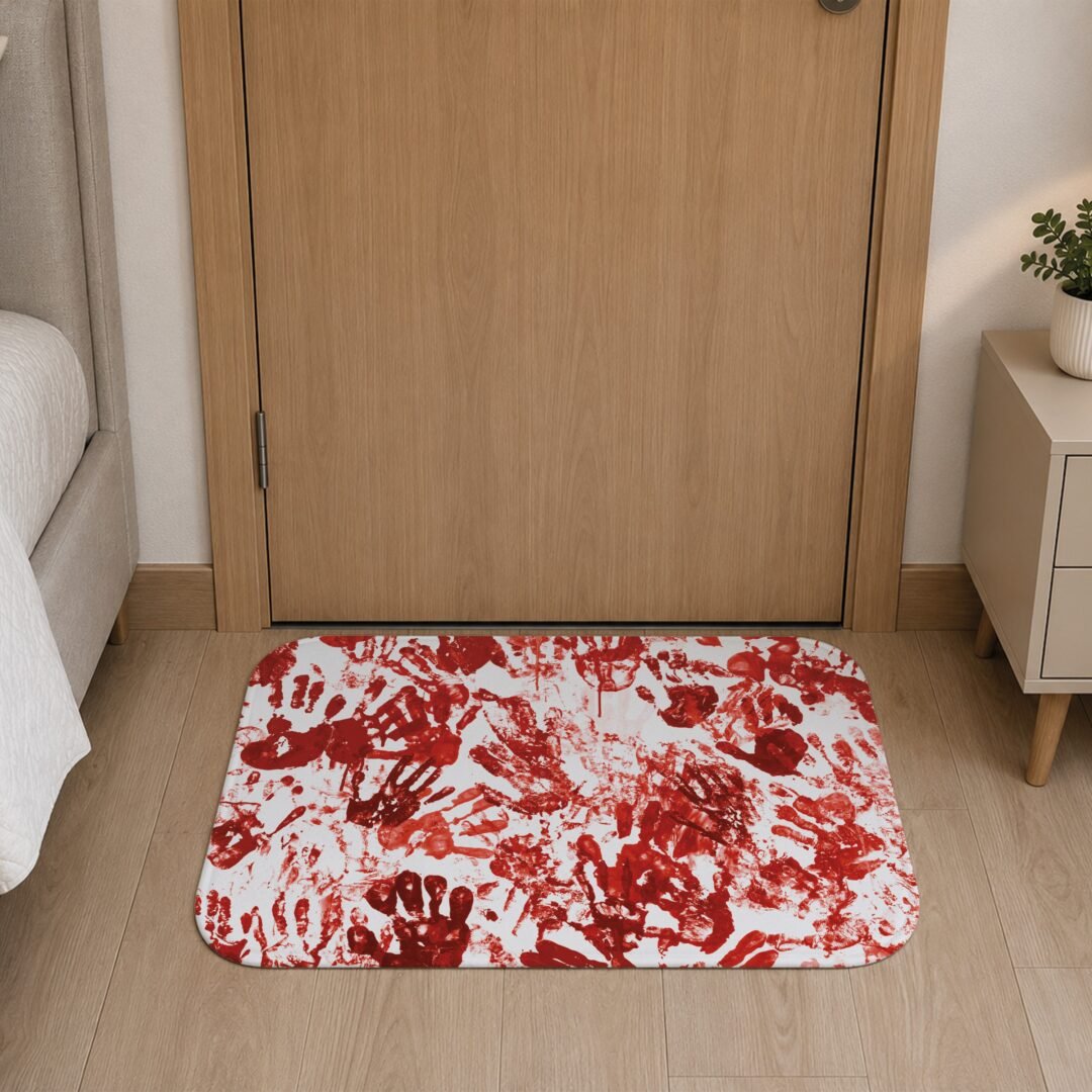 Tapete de Porta 60x40cm - Halloween - Manchas de Sangue