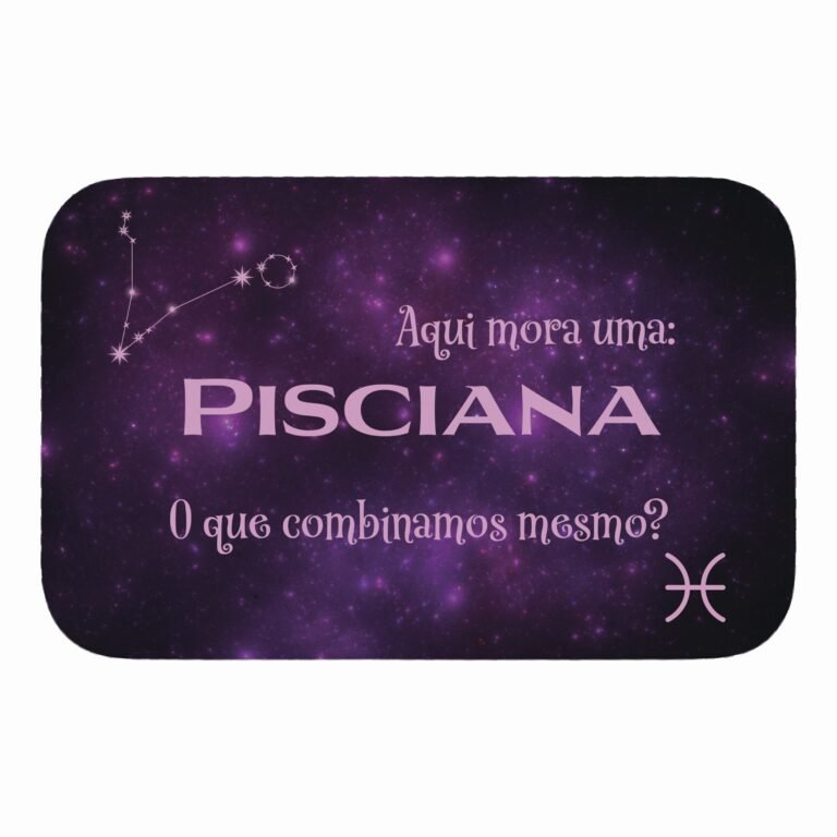 Tapete de Porta 60x40cm – Horóscopo – Feminino – Peixes