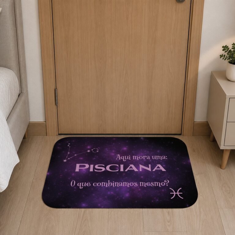 Tapete de Porta 60x40cm – Horóscopo – Feminino – Peixes