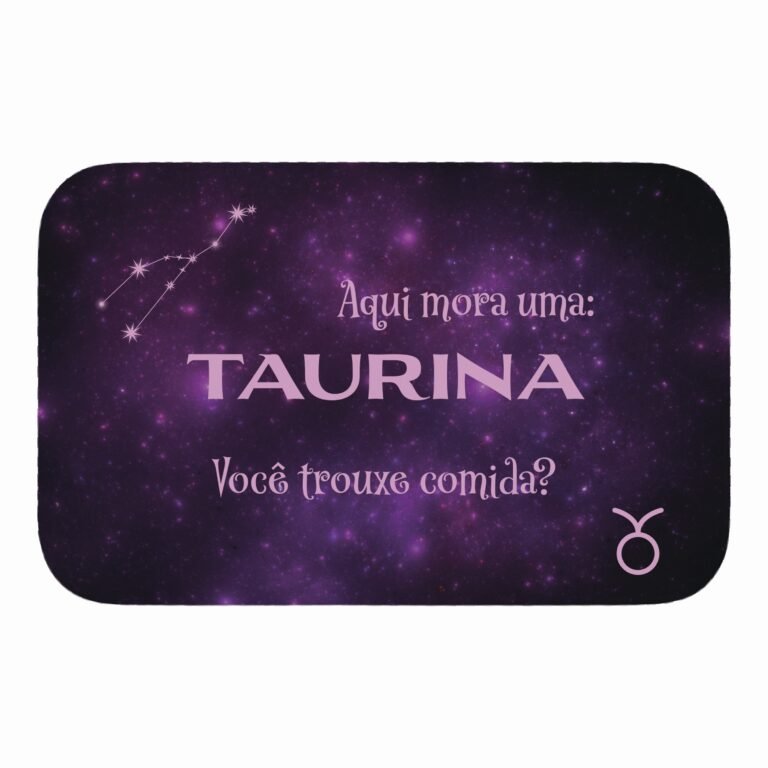 Tapete de Porta 60x40cm – Horóscopo – Feminino – Touro