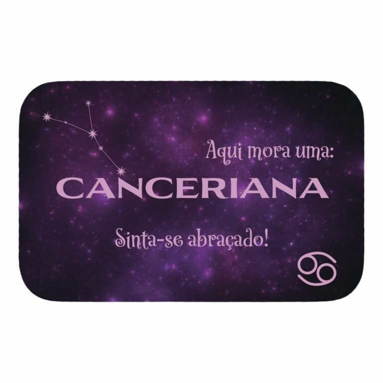 Tapete de Porta 60x40cm – Horóscopo – Feminino – Câncer