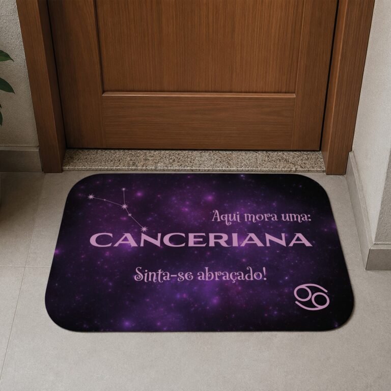Tapete de Porta 60x40cm – Horóscopo – Feminino – Câncer