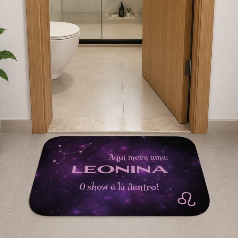 Tapete de Porta 60x40cm – Horóscopo – Feminino – Leão