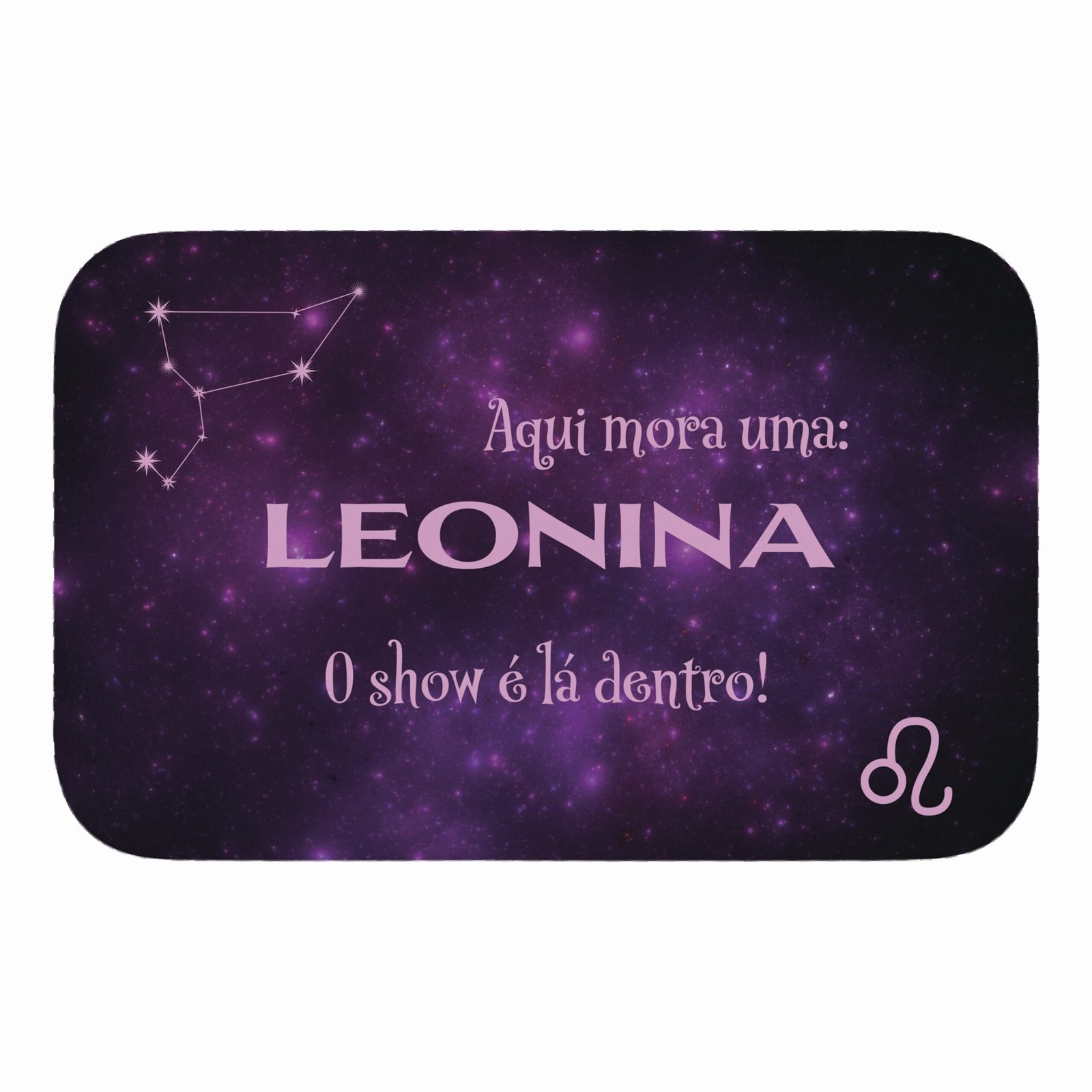 Tapete de Porta 60x40cm – Horóscopo – Feminino – Leão