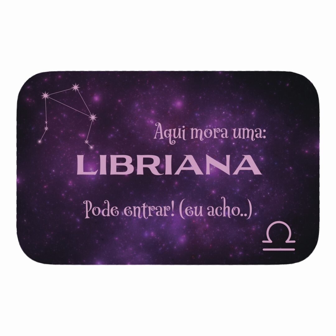 Tapete de Porta 60x40cm - Horóscopo - Feminino - Libra
