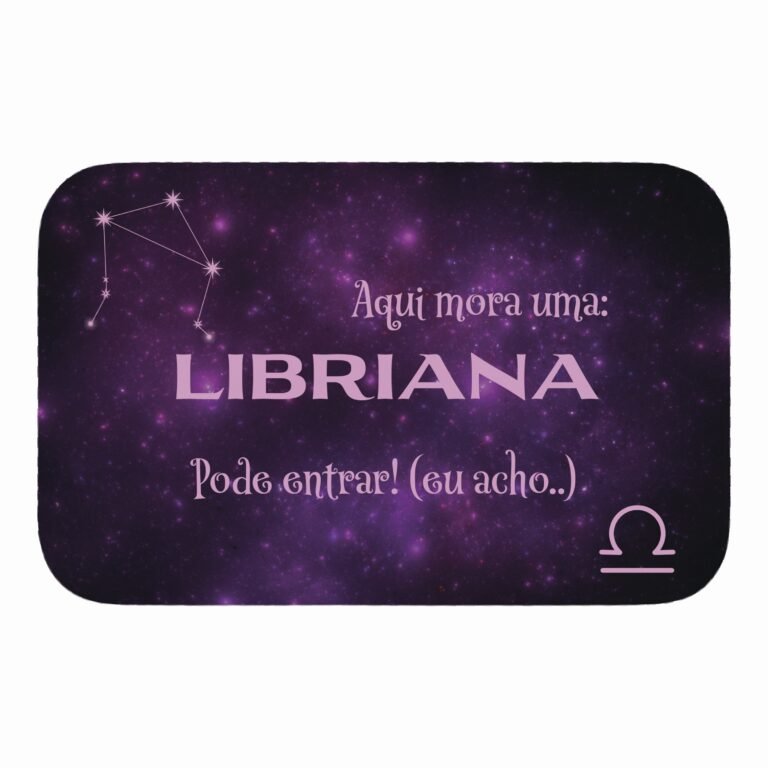 Tapete de Porta 60x40cm – Horóscopo – Feminino – Libra