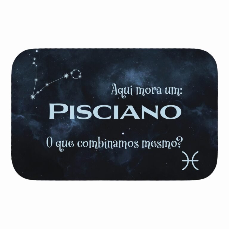 Tapete de Porta 60x40cm – Horóscopo – Masculino – Peixes