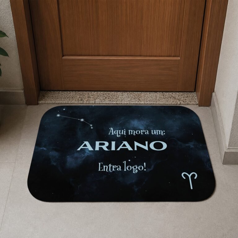 Tapete de Porta 60x40cm – Horóscopo – Masculino – Áries