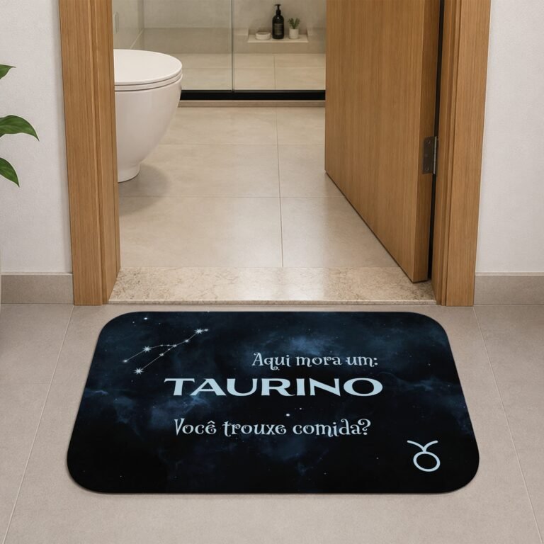Tapete de Porta 60x40cm – Horóscopo – Masculino – Touro