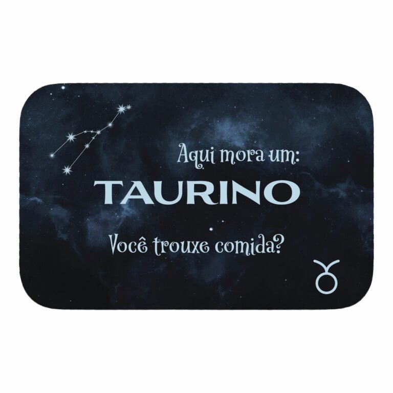 Tapete de Porta 60x40cm – Horóscopo – Masculino – Touro