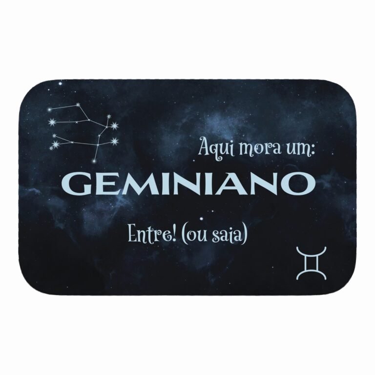Tapete de Porta 60x40cm – Horóscopo – Masculino – Gêmeos