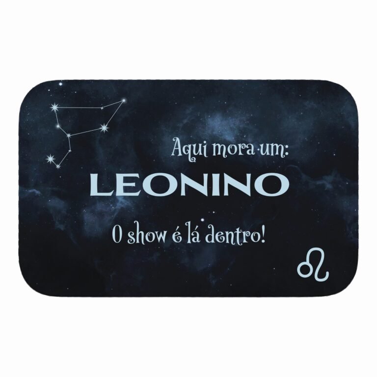 Tapete de Porta 60x40cm – Horóscopo – Masculino – Leão